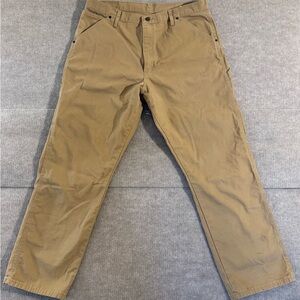 Wrangler Authentic Issue Mens 38x32 Carpenter Brown Jeans Pants 94LSWAO Canvas